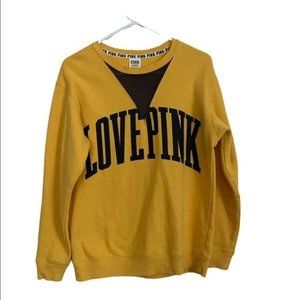 Pink Victoria Secret Sweatshirt XS Graphics On Front